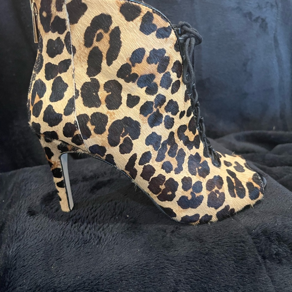 INC International Concepts Animal Print Heeled Boots